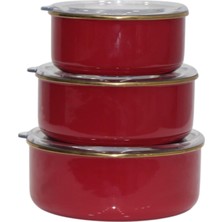 Nesto Home Pr Red Üçlü Saklama Seti