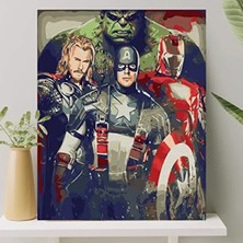 Calperia Sayılarla Boyama Tuval Seti - Fırça ve Boya Dahil