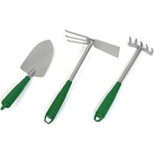 Calperia Çelik 3’lü Bahçe Seti - Çapa, Tırmık, Kürek