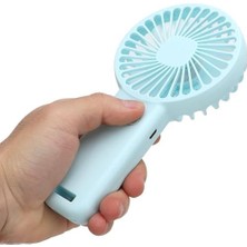 Nesto Home Mini Fan,telefon Tutucu,portatif El Vantilatörü Mavi 9,3X19CM