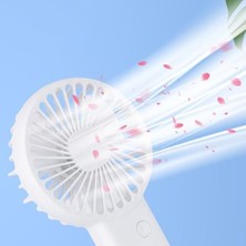 Nesto Home Mini Fan,telefon Tutucu,portatif El Vantilatörü Beyaz 9,3X19CM