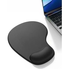 Calperia Ergonomik Bilek Destekli Kaymaz Taban Mouse Pad - Siyah