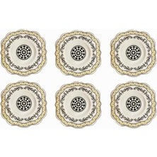 Nesto Home Art Margery 6'lı Çay Tabağı Seti