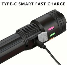 Nesto Home El Feneri LED USB Şarjlı-Ultra Güçlü Parlak Orta Boy El Feneri [enerji Sınıfı A++]ortam Lambası Deprem,,jandarma,zabıta,bekçi Zoom Yüksek Lümen (Yüksek Parlaklık)