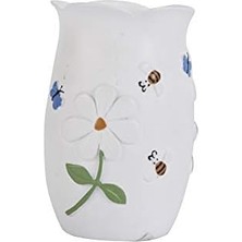 Nesto Home Diş Macunu Kabı Çiçekli Model Poliresin