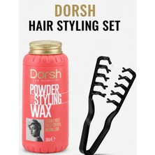 Synee Dorsh Hair Styling Set | Toz Wax + Dalga Veren Mucize Tarak | Hacim Veren, Doğal Görünüm Sağlayan Saç Şekillendirme Seti