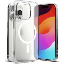 Nesto Home Iphone 15 Pro Için ile Uyumlu Arkası Mat Görünümlü Polikarbonat Kenarları Silikon Parmak Izi Tutmayan Yüksek Kalite Şeffaf Silikon Kılıf (Manyetik, 15 Pro)