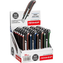 Mimaks Maket Bıçağı Robust 18 Mm M-918 (24 Lü Paket)