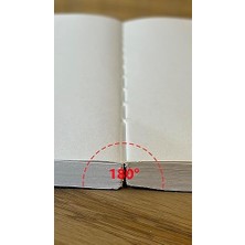 Nesto Home Özel Tasarım Kapaklı A5 Çizgisiz Not Defteri - 180 Derece Açılabilir, Sırtı DIKIŞLI,%100 El Işçiliği, Ofis Için Ideal, Planlayıcı (Potentilla Neumanniana Kapak Tasarımı)