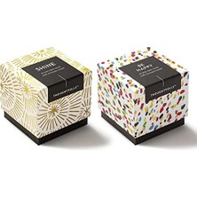 Nesto Home Thoughtfulls Pop-Open Kartları 2'li Paket — Parlak, Mutlu Olun | Her Birinin Içinde Farklı Bir Mesaj Bulunan 60 Pop-Open Kart