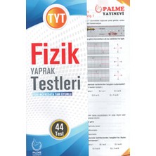  palme yayınevi hazırlık yaprak test yks tyt fizik