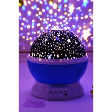 Berry Store Dönen Star Renkli Yıldızlı Gökyüzü Projeksiyon Gece Lambası