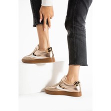 Golden Heel La Limar Kadın Gold Sneaker Spor Ayakkabı