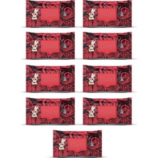 Esranın Dünyası 9 Paket Red Rose Islak Havlu Mendil 90 Adet Kapaklı Gül Kokulu