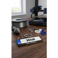 Kişiye Özel Plakalı Anahtarlık - 3D Tasarım Isimli Anahtarlık - Hediye Paketli