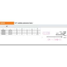 Beta 920AN/50 Mafsallı Uzatma 1/2 Ürün Kodu 009200833