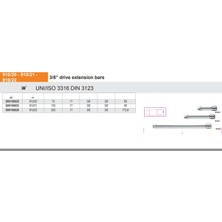 Beta 910/20 3/8 Uzatma Ürün Kodu 009100820