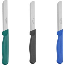 ERHCE Orijinal 3 adet simli Micro Et Sebze Doğrama Bıçağı Alman Paslanmaz Çelik - 3 Adet Yeşil-Siyah-Mavi