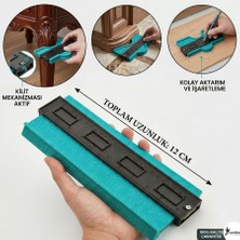 Eşya Dünyası Kontur Ölçüm Cihazı – Profil Kopyalama Mastarı -  Ahşap, Fayans, Parke Şablon Alma Aparatı - Hassas Ölçüm ve Şekil Aktarma Aracı