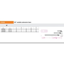Beta 910AN/75 Mafsallı Uzatma 3/8 Ürün Kodu 009100827