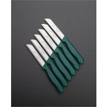 ERHCE Simli Yeşil Store Meyve ve Sebze Bıçağı Alman Paslanmaz Çelik Tırtıklı