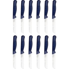 ERHCE Simli Meyve Bıçağı Alman Paslanmaz Çelik 12'li Lacivert