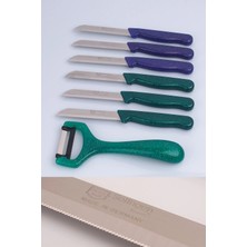 ERHCE Meyve Bıçağı Alman Paslanmaz Çelik & Soyacak Seti 7 Parça