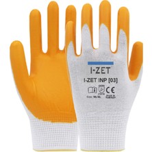 I-Zet INP03 Polyester Örme Nitril Eldiven 288 Adet No 10