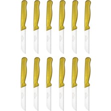 ERHCE Gold Simli Meyve Bıçağı Alman Paslanmaz Çelik 12'li