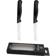 ERHCE Siyah Simli 2'li Meyve Sebze Bıçağı Alman Paslanmaz Çelik