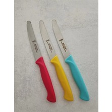 ERHCE  Tırtıklı Sebze Doğrama Bıçağı Alman Paslanmaz Çelik 3'lü-1