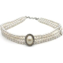 Herşey Trend Herşeytrend Incili Tasma Kolye - Gümüş