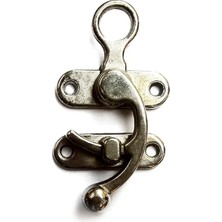 DS LLC Ieg ™ Kancalı Yay Gözü, Ahşap Kutu Klipsi - Büyük, Nikel, 1 Adet DSLLCRS-IEGK34