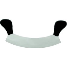 Arel Tech Store Bursa Paslanmaz Çift Saplı Pizza Satır, Zırh Bıçağı 25 cm ARLSTRTCH-MPA3256