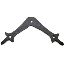 Arel Tech Store Antika Tarz Dekoratif Pirinç Zambak Gönye - Üst, 107X107 Mm, Oksit ARLSTRTCH-MPA3256