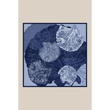 Maisa Revnak Tivil Ipek Eşarp 90*90 cm - Lacivert