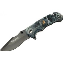 AyrStore Buğz Kurtarma Çakısı 21,5 cm Yarı Otomatik , Kemerlikli