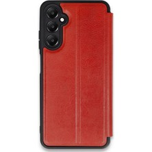 Twin Store Galaxy A36 Kılıf Flip Cover - Kırmızı