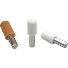 Savlar Store Hırdavat Metal Başlı Raf Pimi 5mm 25 Adet Beyaz