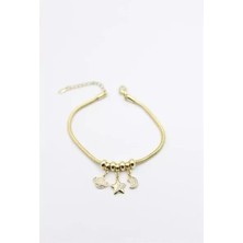 Herşey Trend Herşeytrend Gezegen Charm Bileklik - Altın