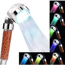 Savlar Store Duş Başlığı, Su Tasarruflu, Yüksek Basınçlı Güçlendirme, 7 Renk Değişimli LED Duş Başlığı, Iyon ve Taş Filtreli El Duşu, Spa Için Duş Başlığı
