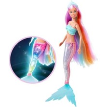 Savlar Store 105733741, Steffi, Sihirli Gökkuşağı Deniz Kızı, Büyülü Gökkuşağı Işık Fonksiyonlu ve Rengarenk Ekstra Uzun Saçları, ve Özel Tasarım Yüzgeci Ile, 39CM