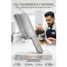 Transformacion Kuaför Berber V Dizayn Kavisli Kontur Kesim Tarağı 721919