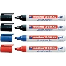 Savlar Store 360 Xl Doldurulabilir Beyaz Tahta Kalemi 4 Lü 2 Siyah 1 Kırmızı 1 Mavi