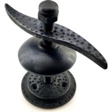 Senka Antika Tarz Dekoratif Pirinç Pervane Panjur Stoperi - 110X110 Mm, Oksit