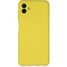 Twin Store Galaxy A04E Kılıf Nano Içi Kadife Silikon - Sarı