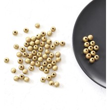 Savlar Store Tahta Boncuk, Metalik 50 Gr. (Altın) Standart