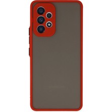 Twin Store Galaxy A73 5g Kılıf Montreal Silikon Kapak - Kırmızı