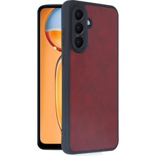 Twin Store Galaxy A36 Kılıf Aras Deri Kapak - Bordo