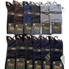 Pro Avangart Style; Erkek Bambu Soket Çorap; Dikişsiz; Yazlık; Asorti 12'li Kutu; 41-44